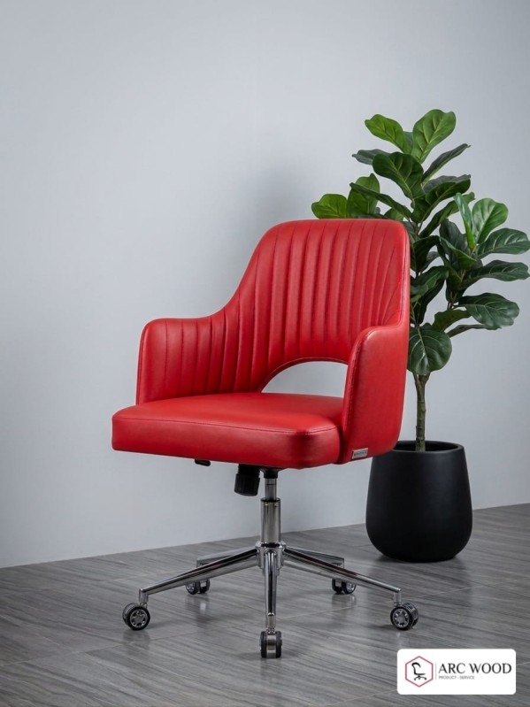Hydraulic leather chair image